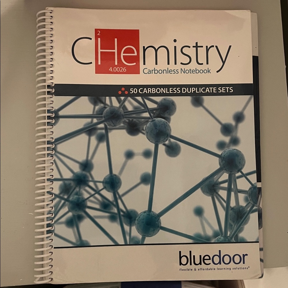 (READ DESCRIPTION) Bluedoor Chemistry Carbonless Notebook